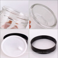 100ml round clear face cream glass cosmetic cream jars with lid